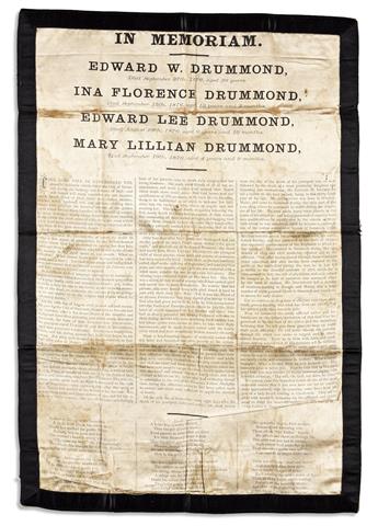 (CIVIL WAR--CONFEDERATE.) Reminiscences of Confederate soldiers wife Mary Drummond, with related family papers.
